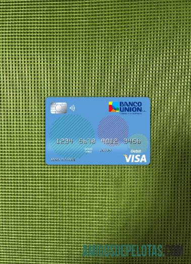 Bolívia Banco Union Bank Visa Card Photolook Front exemplo